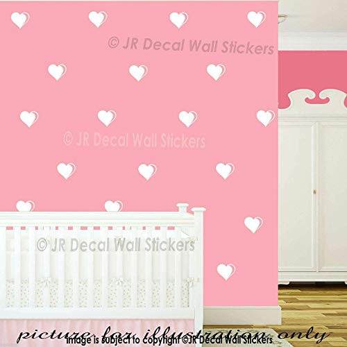 10 cm Heart Shapes Wall Vinyl Sticker