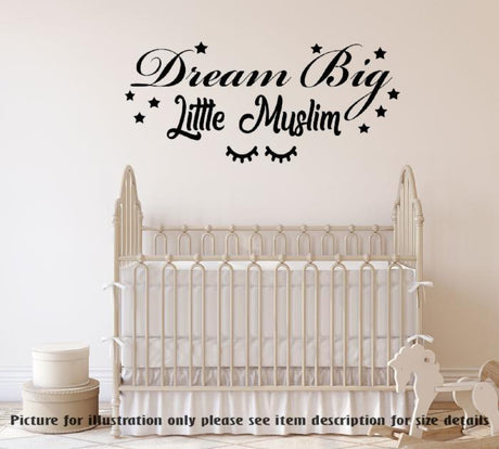 "Little Muslim" Islamic wall sticker for Kids bedroom