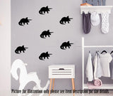 Triceratops set of Dinosaur wall Stickers