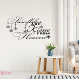 Snowflake Christmas Inspirational Quote wall sticker