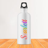 Rainbow color name Water Bottle