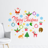 Merry Christmas Wall Stickers Set