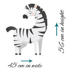 Zebra wall stickers Removeable for Children's Bedroom