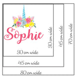 Unicorn Custom Name Wall Decal