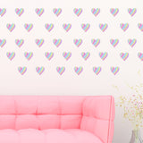 Rainbow heart shape wall stickers JRDecal