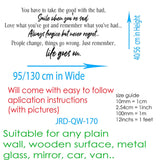 Life goes on- inspiring quotes vinyl wall stickers