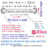 "Happiness and just be happy"- G. Apollinaire Inspirational quotes stickers for walls
