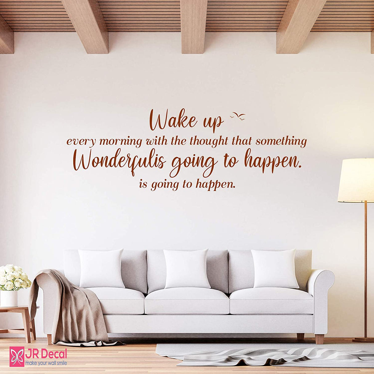 Wake up every morning- Inspirational bedroom wall stickers