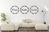 "DUA, SABR, Tawakul" Printed Islamic wall art