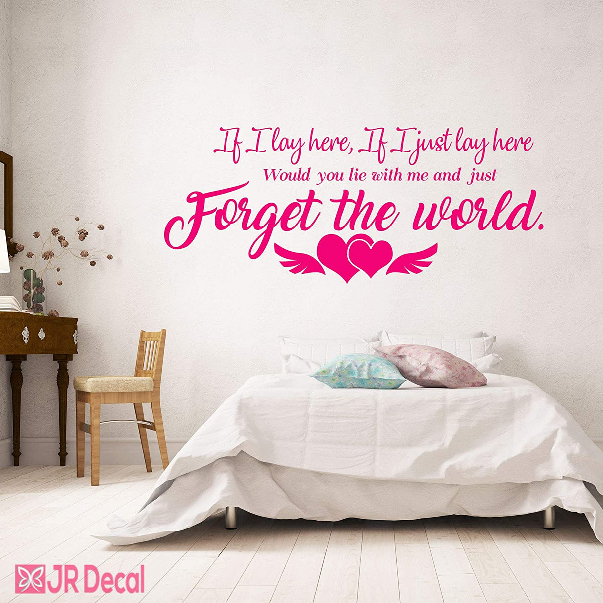 Just forget the world - Romantic quotes wall stickers