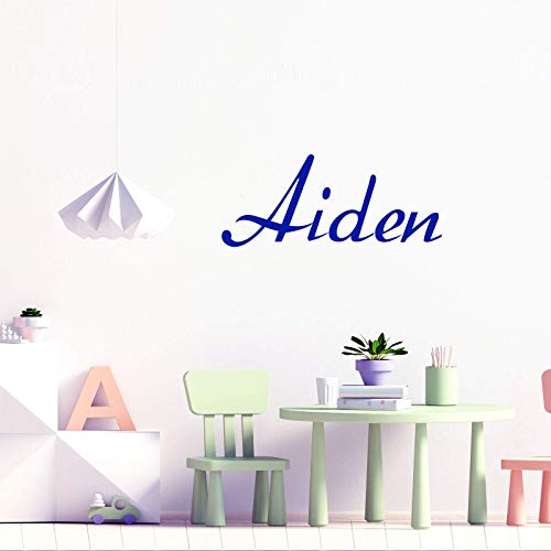 Boys Personalised Name wall  Stickers blue