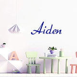 Boys Personalised Name wall  Stickers blue