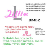 Girls name Monogram Personalised name sticker