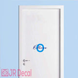 Boy Personalised name sticker with Monogram | Boys Bedroom Decals