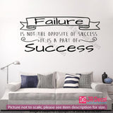 "Failure is part of success"-inspirational quote wall art Wall vinyl sticker