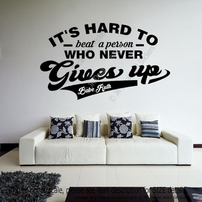  Babe Ruth Inspirational quotes wall art