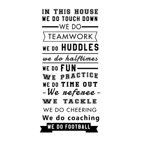 House Rules Wall Stickers In this house wall stickers Quotes