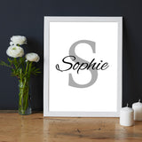 Name Monogram Personalized Picture Frame
