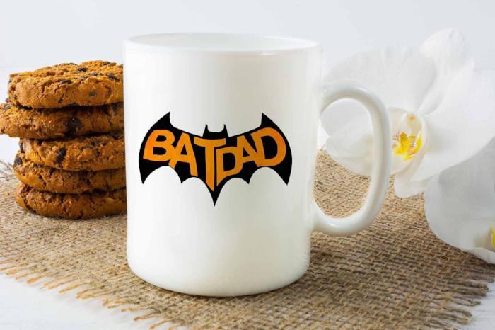 "BAT DAD" Bat Printed Funny mug for Dad