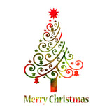 Christmas Tree Wall Stickers Removable vinyl wall decals