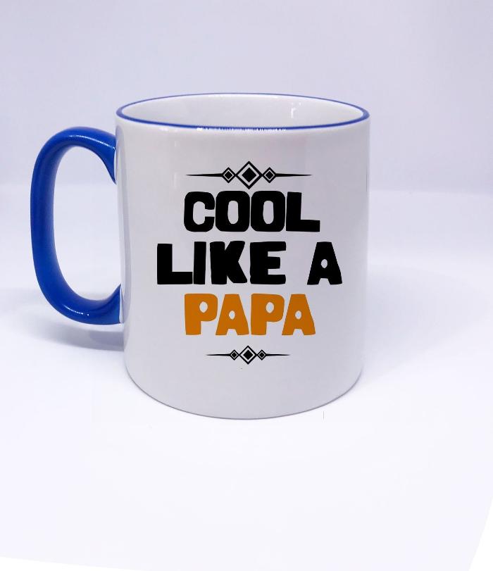 "Cool Like A PAPA" Printed Mug for Dad