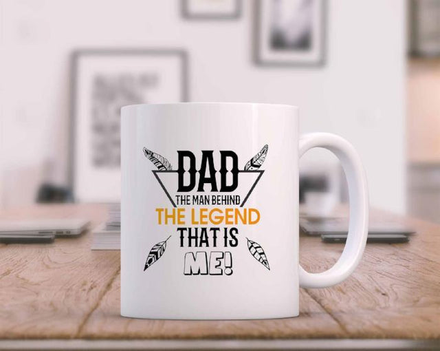 "The Man Behind the Legend" Fathers Day Mug