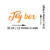 Toy Box Stickers - Vinyl Decal for Kids Room