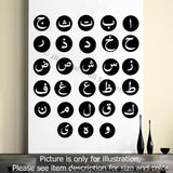 Arabic Alphabet printed Nursery Sticker