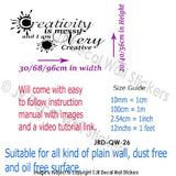 Creativity is Messy and I am Very Creative - Children's wall art