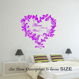 Home Is Where The Heart Is Vinyl Color Full Sticker