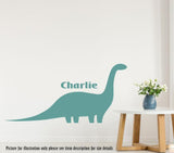 Apatosaurus Dinosaur Wall Art with Personalised name