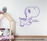 T-Rex Personalized Dinosaur Wall Sticker