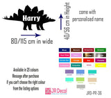 Stegosaurus Wall Art with Personalised Name