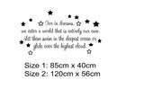 Personalised Wall quote stickers