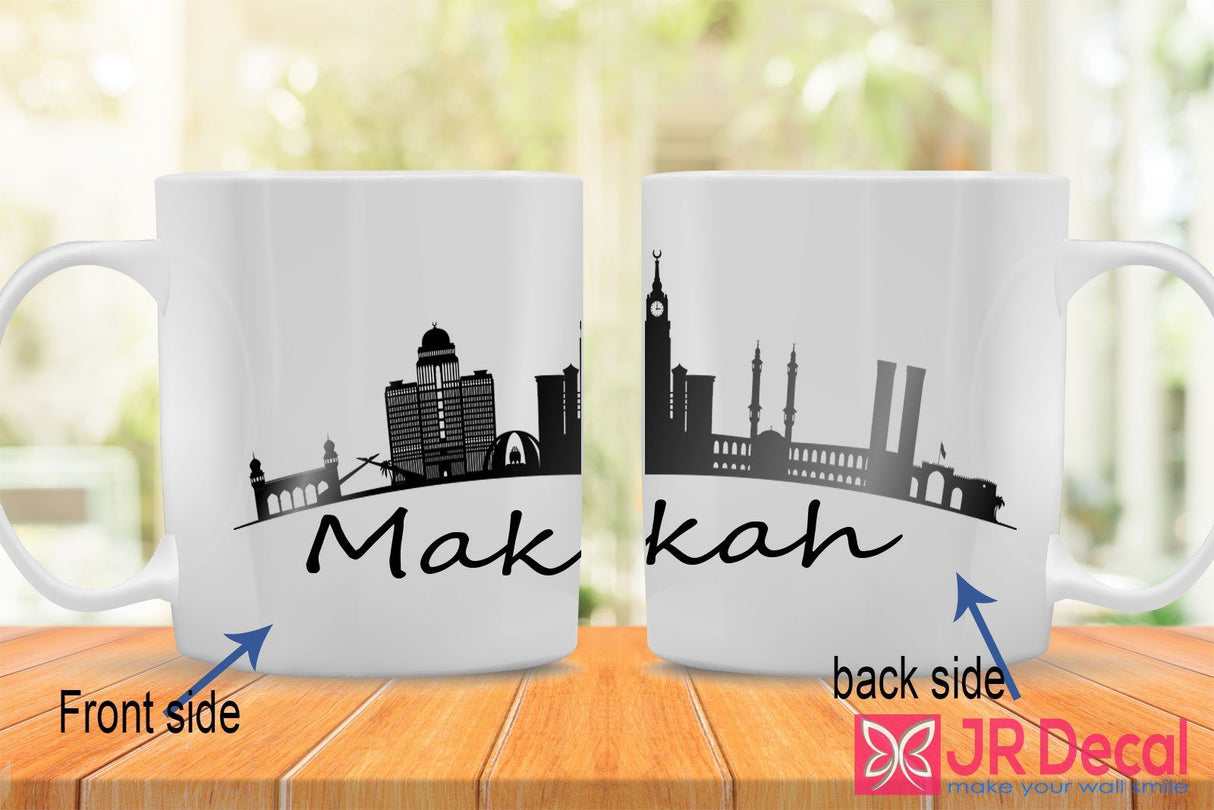 Makkah Skyline Printed Islamic Gift Mug 