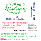 Removable Christmas Sticker - Most Wonderful Time of the Year Wall Decor