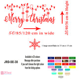 Merry Christmas Window Stickers 