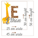 Giraffe wall stickers for kids bedrooms