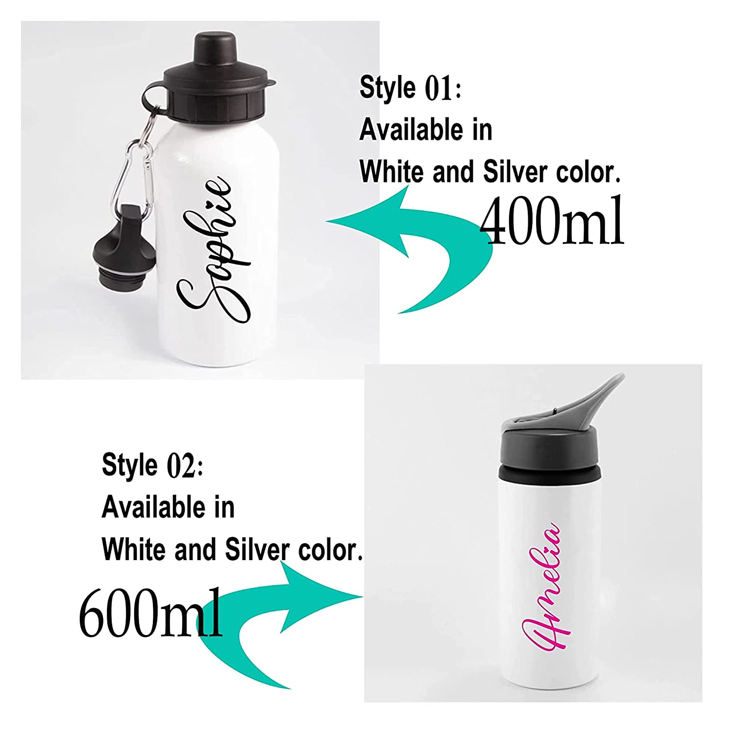 Rainbow color name Water Bottle