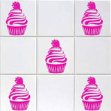 Strawberry Cupcake Wall Stickers Sets