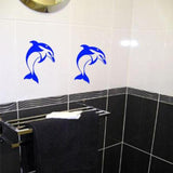 Dolphin Bathroom Stickers Set