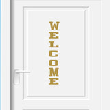 Welcome vertical sign stickers for door