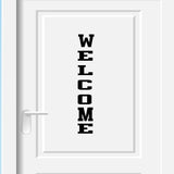 Welcome vertical sign stickers for door